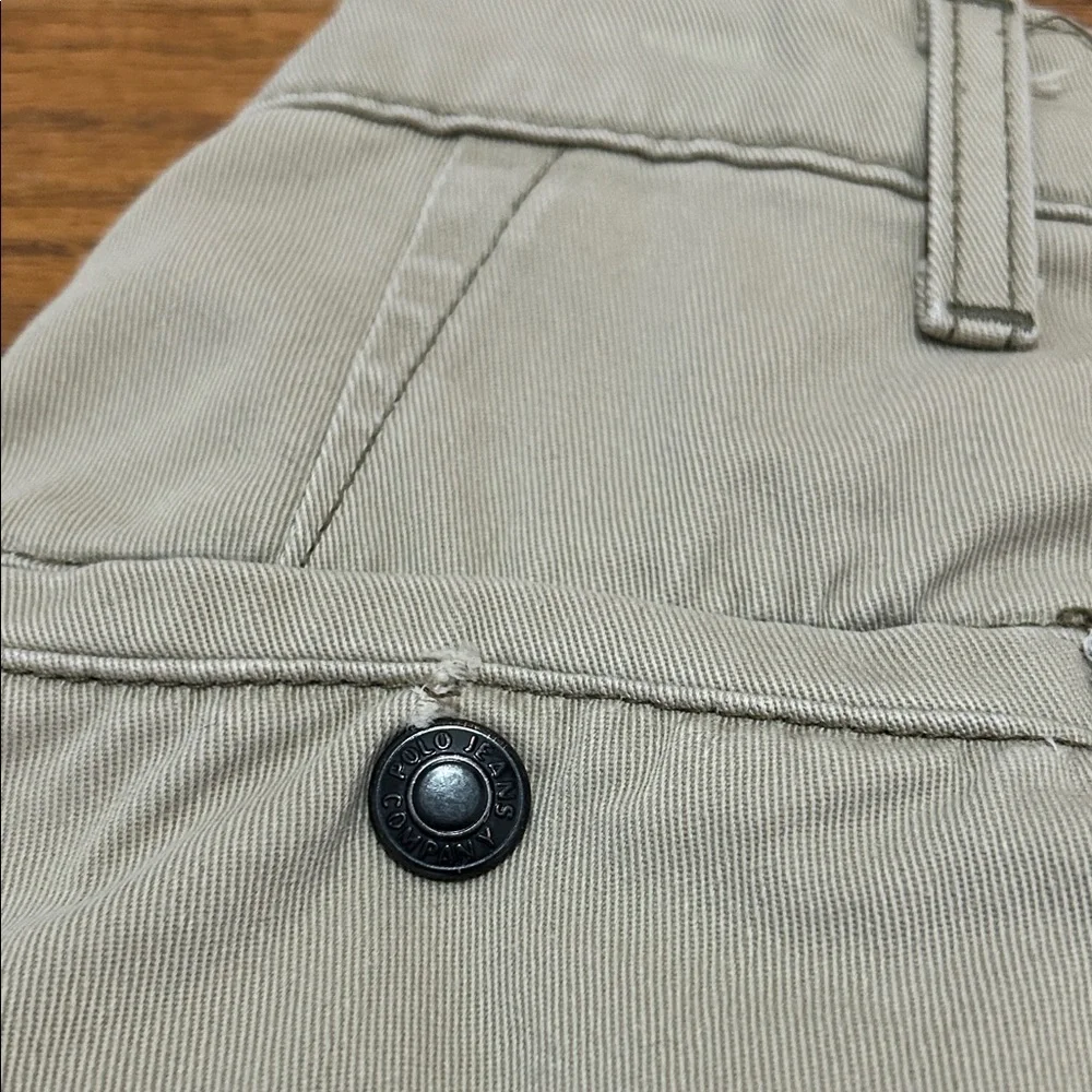 Vintage Polo Jeans Co Shorts Men’s 30 Freighter Cargo Leather Buckle Y2K Hiking